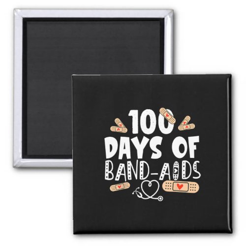 100 days of Band_aids _ School Nurse 100 days of s Magnet