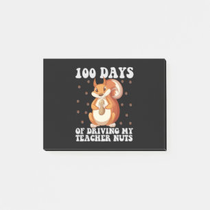 100 Days Of Driving my Teacher Nuts GroundHog Post-it Notes