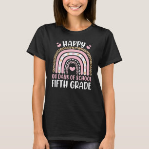 100 Days Of Fifth Grade School Teacher Smarter Rai T-Shirt