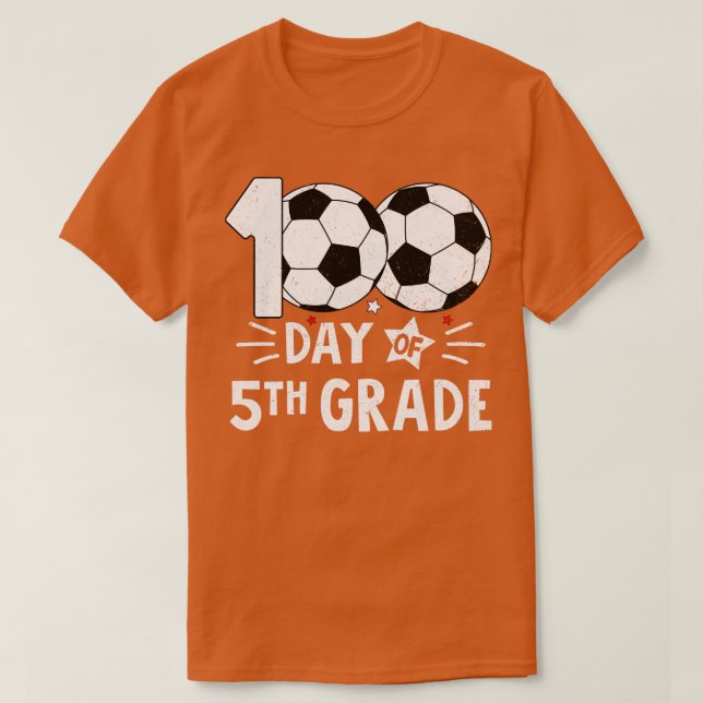 100 Days Of Fifth Grade Teacher 100th Day Of Schoo T-Shirt (Design Front)