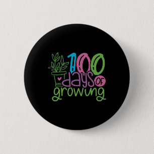 100 Days Of Growing Plant 100 Days Of School Teach Button