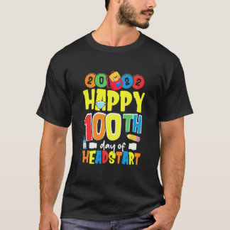 100 Days Of Headstart School Students Teachers Ki T-Shirt
