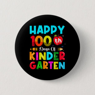 100 Days Of Kindergarten 100th Day Of School Button