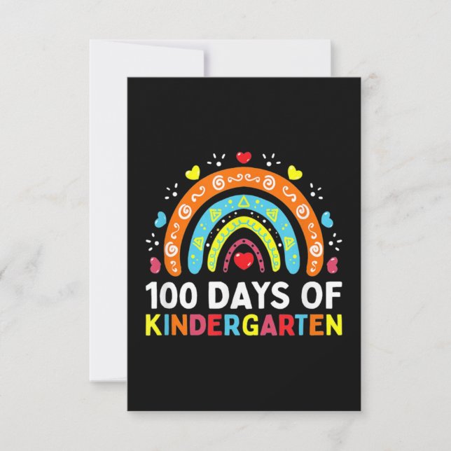 100 Days of Kindergarten Card (Front)