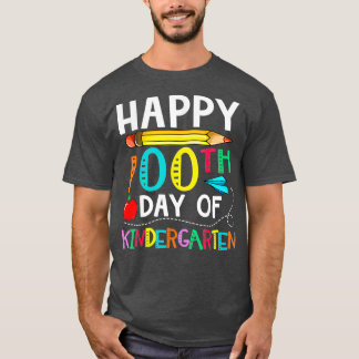 100 Days Of Kindergarten Happy 100th Day Of School T-Shirt