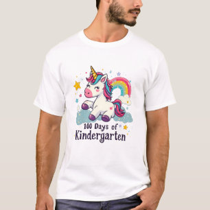 100 Days of Kindergarten Magical Learning Unicorn T-Shirt
