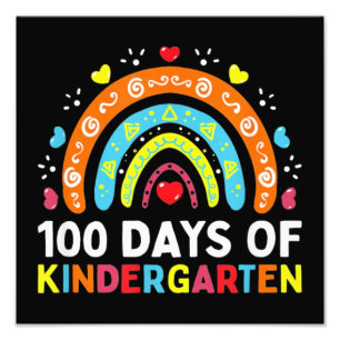 100 Days of Kindergarten Photo Print