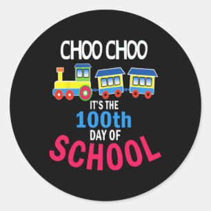 100 Days Of Kindergarten School Student Teacher  Classic Round Sticker