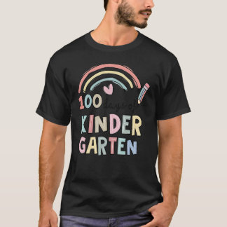 100 Days Of Kindergarten Smarter Rainbow 100 Days T-Shirt