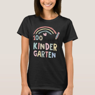 100 Days Of Kindergarten Smarter Rainbow 100 Days T-Shirt