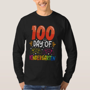 100 Days Of Kindergarten  Student Teacher T-Shirt