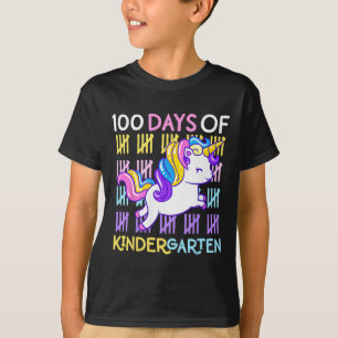 100 Days Of Kindergarten Unicorn Teacher Girls Tod T-Shirt