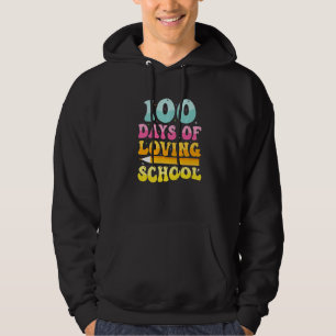 100 Days Of Loving School Groovy  100 Days Of Scho Hoodie