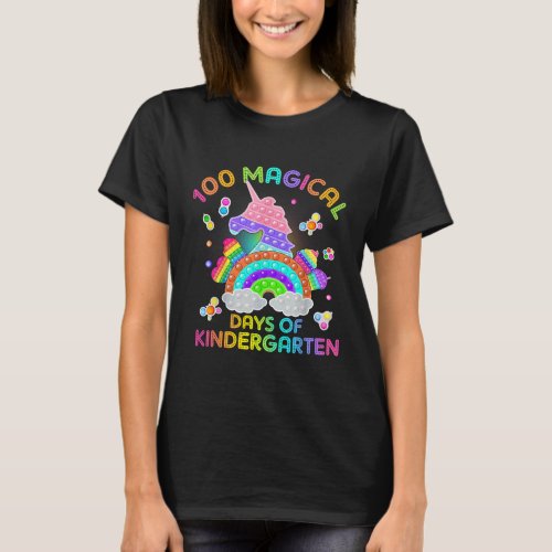 100 Days Of Magical Kinder Learning School Unicorn T_Shirt