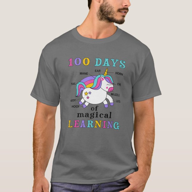100 Days Of Magical Learning 100Th Day Of School U T-Shirt (Front)