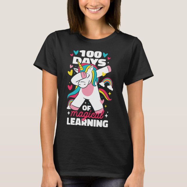 100 Days Of Magical Learning 100th Day Of School U T-Shirt (Front)