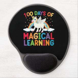 100 Days Of Magical Learning School Unicorn Girls Gel Mouse Pad