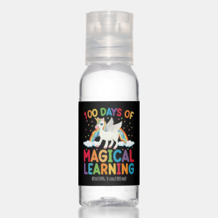 100 Days Of Magical Learning School Unicorn Girls  Hand Sanitizer