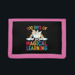 100 Days Of Magical Learning School Unicorn Girls  Trifold Wallet<br><div class="desc">100th Day of School Unicorn Girls 100 Days of School T-Shirt</div>