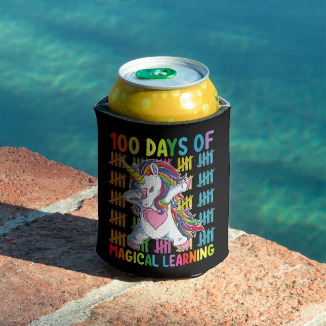 100 Days Of Magical Learning Unicorn School Can Cooler (In Situ Pool)