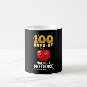 100 Days Of Making A Difference Apple Coffee Mug