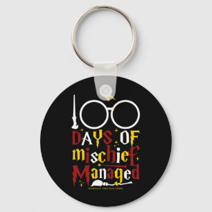 100 Days Of Mischief Managed Teacher Kid 100th Day Keychain