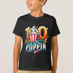 100 Days Of Poppin Fun Popcorn Themed Back To Scho T-Shirt