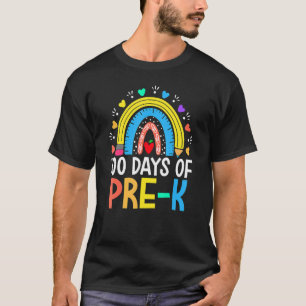 100 Days Of Pre K Happy 100th Day Of School Teache T-Shirt