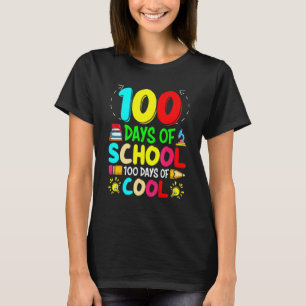 100 Days Of School 100 Days Of Cool Teachers Tie D T-Shirt