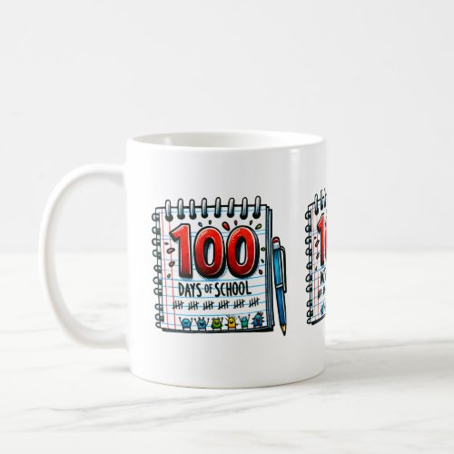 100 Days Of School 100 Days Of School Funny Coffee Mug