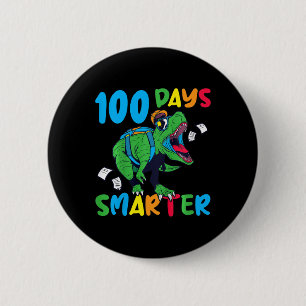 100 Days Of School 100 Days Smarter Kids 100th Day Button