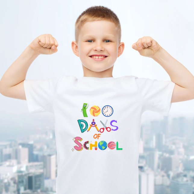 100 Days of School 100 Days Smarter kid's T-Shirt (Creator Uploaded)