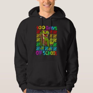 100 Days Of School 100th Day Dino 1 Hoodie