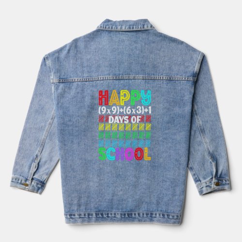 100 days of school100th day of school   denim jacket