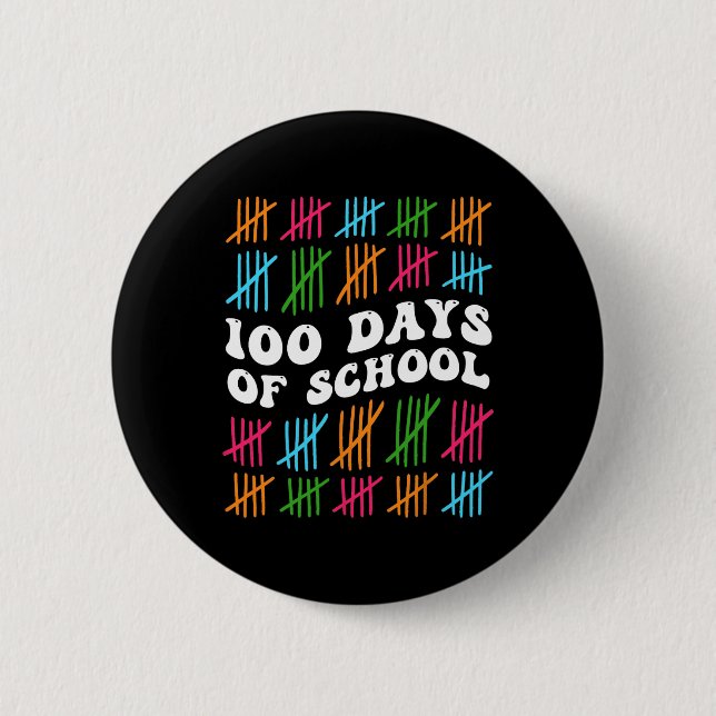 100 Days Of School 100th Day Of School Student Tea Button (Front)