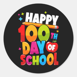 100 Days of School 44 Classic Round Sticker