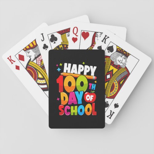 100 Days of School 44 Poker Cards