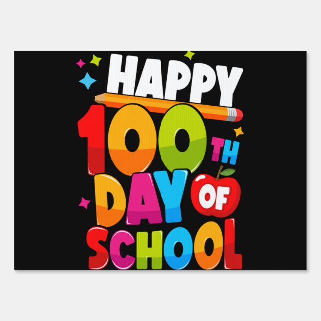 100 Days of School 44 Sign (Front)