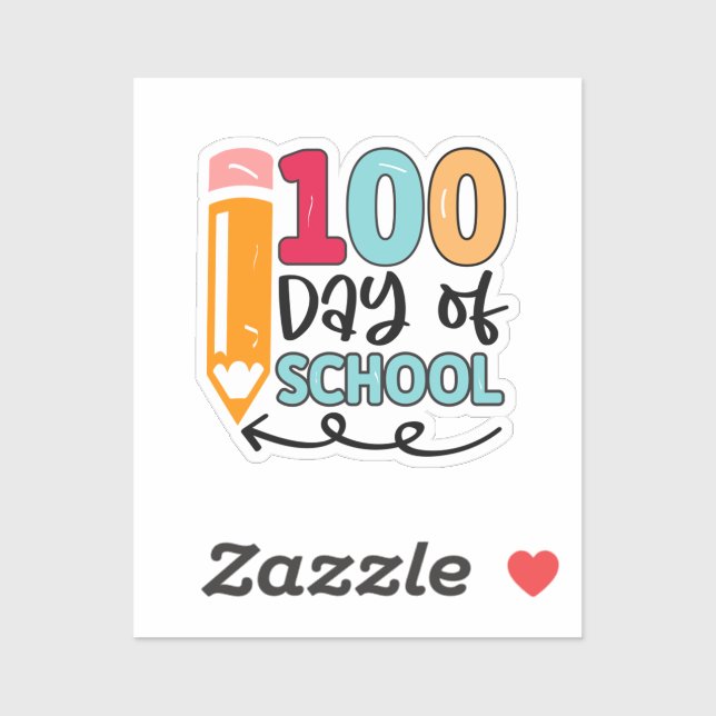 100 Days Of School 49 Sticker (Sheet)