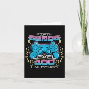 100 Days Of School 5th Grade Level Unlocked Video Card