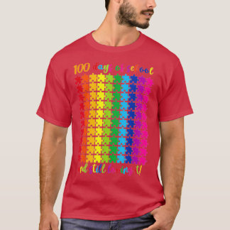 100 Days Of School And Still Loving It 100Th Puzzl T-Shirt