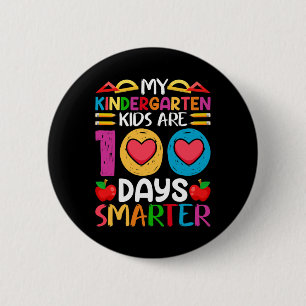 100 Days Of School And Still Poppin Kindergarten Button