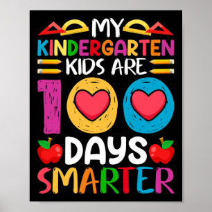 100 Days Of School And Still Poppin Kindergarten Poster