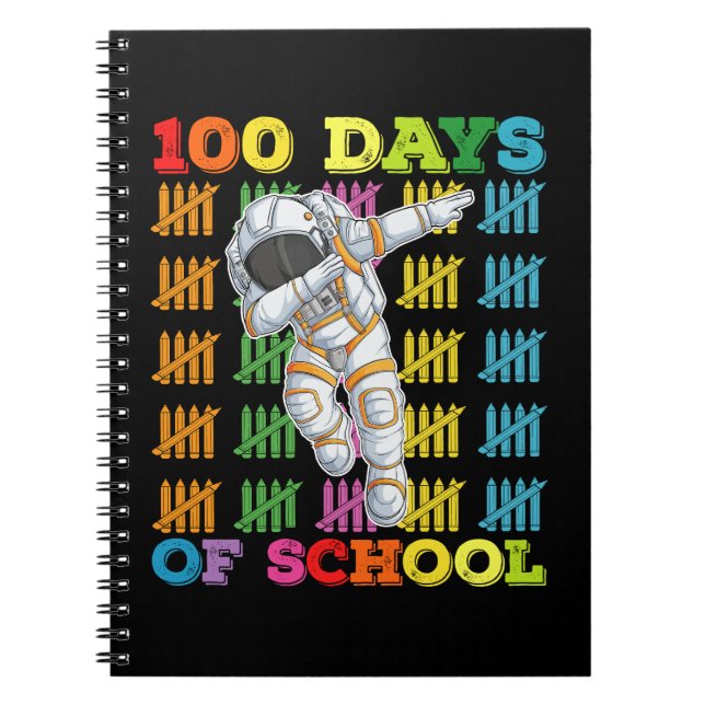 100 Days Of School Astronaut Teacher Notebook (Front)