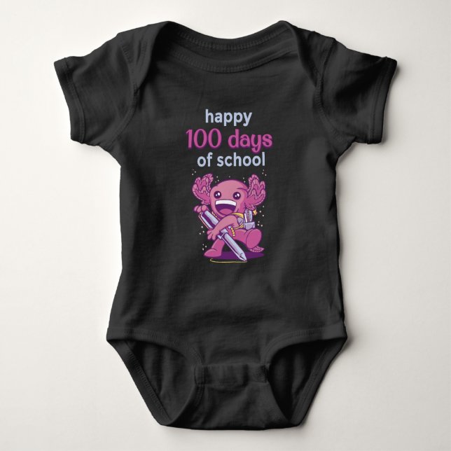 100 days of school baby bodysuit (Front)