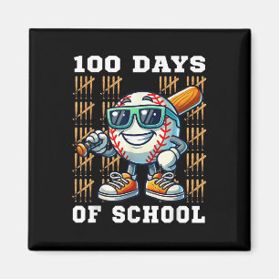 100 Days Of School Baseball 100th Day Of School Magnet