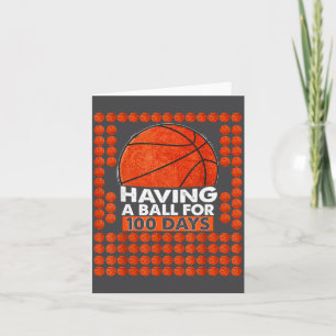 100 Days Of School Basketball 100th Day For _1 Card