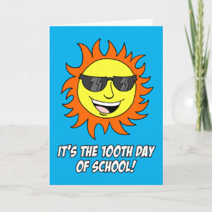 100 Days Of School Brighter Card