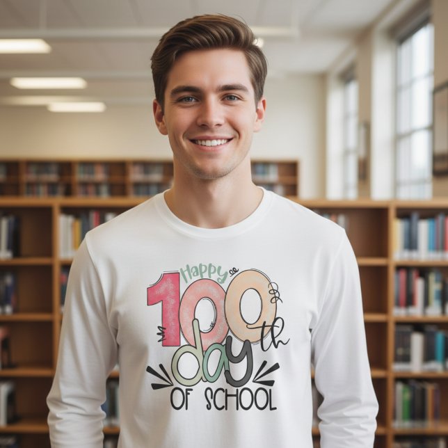 100 Days of School Celebration Basic full sleeve T-Shirt (Creator Uploaded)