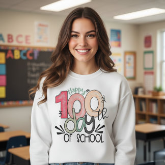 100 Days of School Celebration Basic Sweatshirt